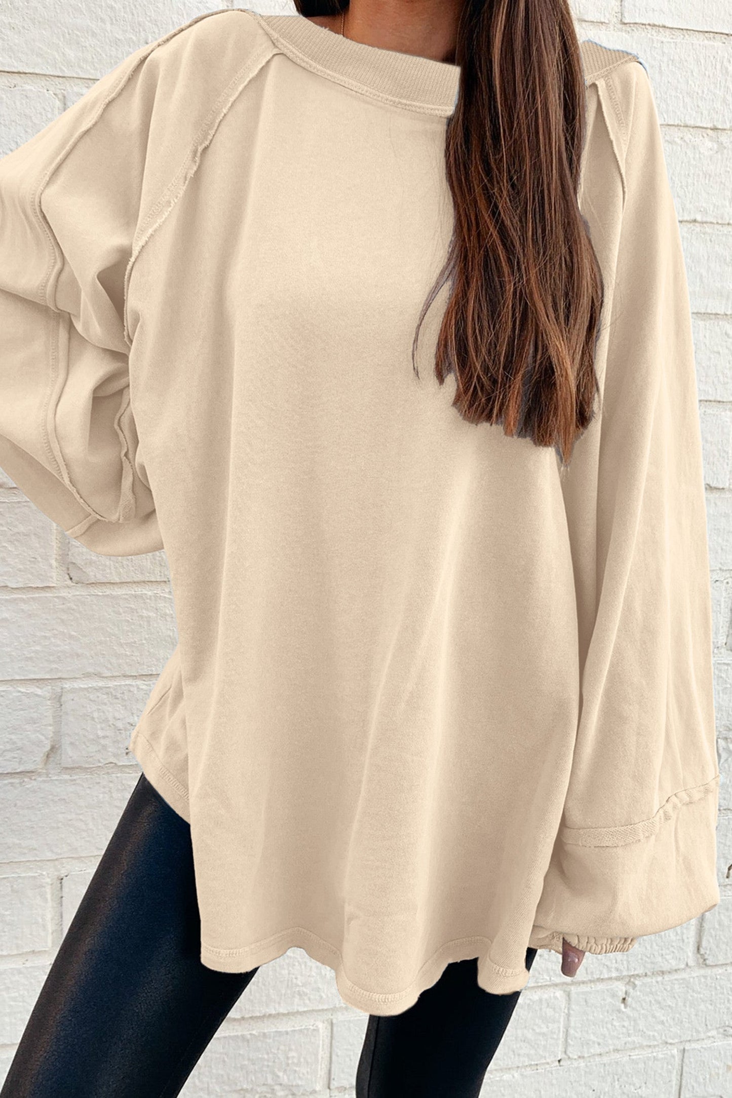 Beige Raw Seam Sweater November.