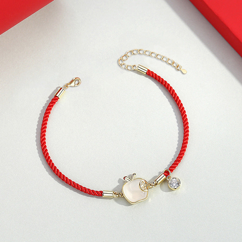 Corded Apple Bracelet