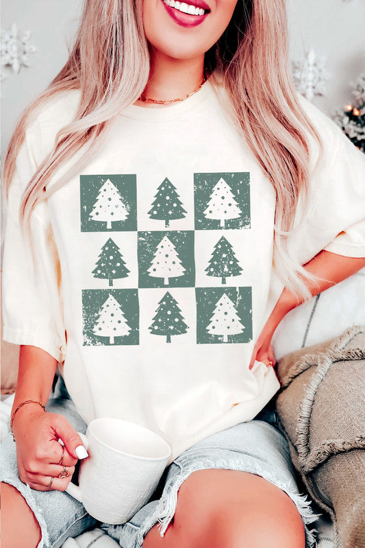 Christmas Tree Checkered Oversized Top RTS
