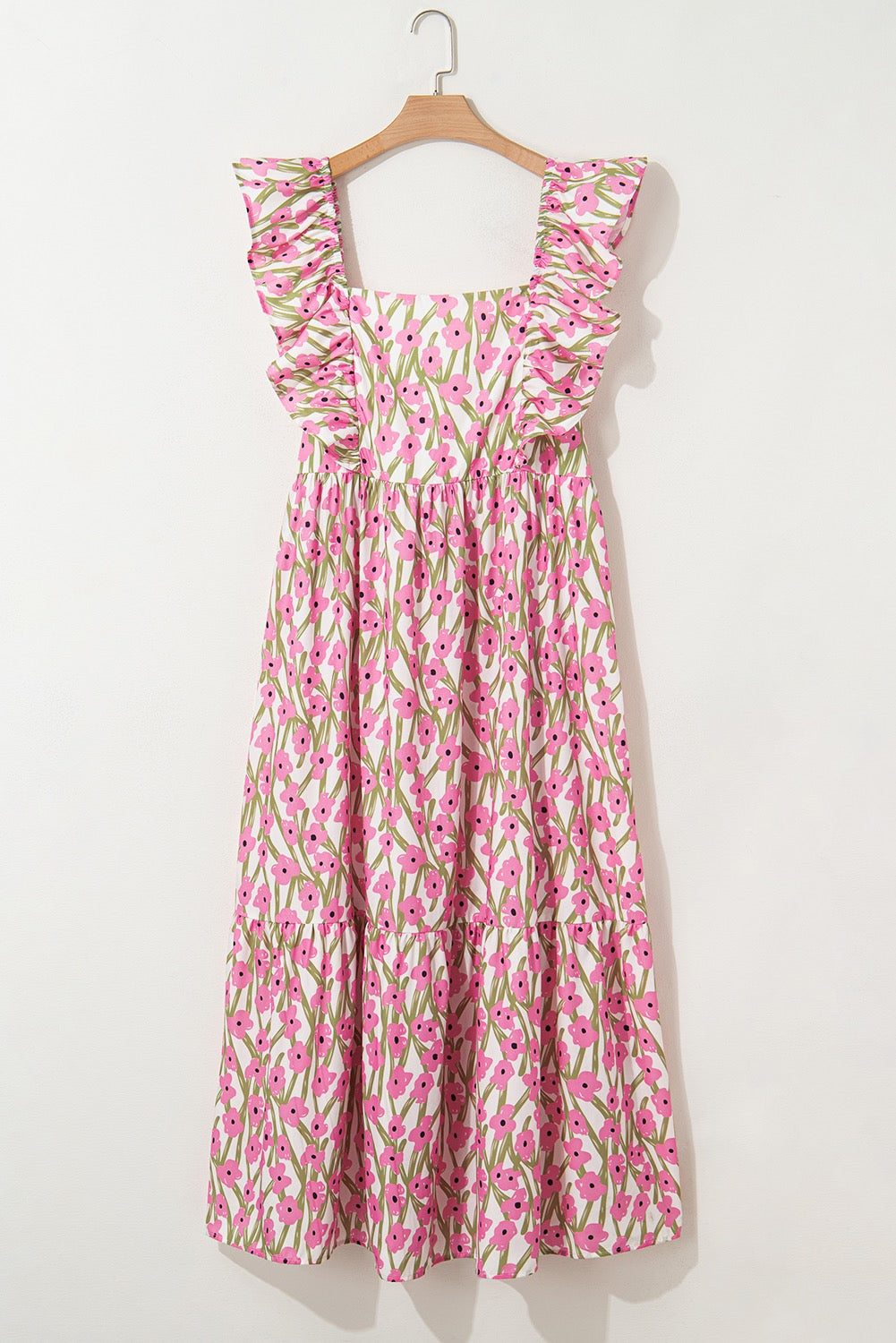 Pink Floral Plus Size Maxi RTS