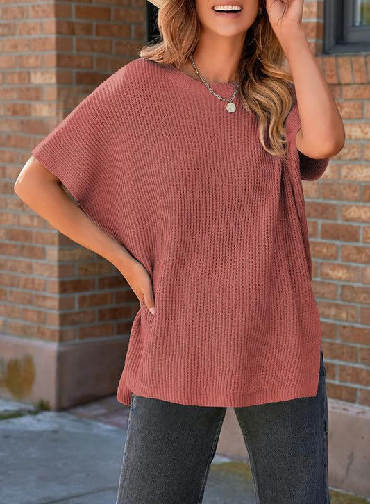 PREORDER: Becks split knit tunic 10.13.25