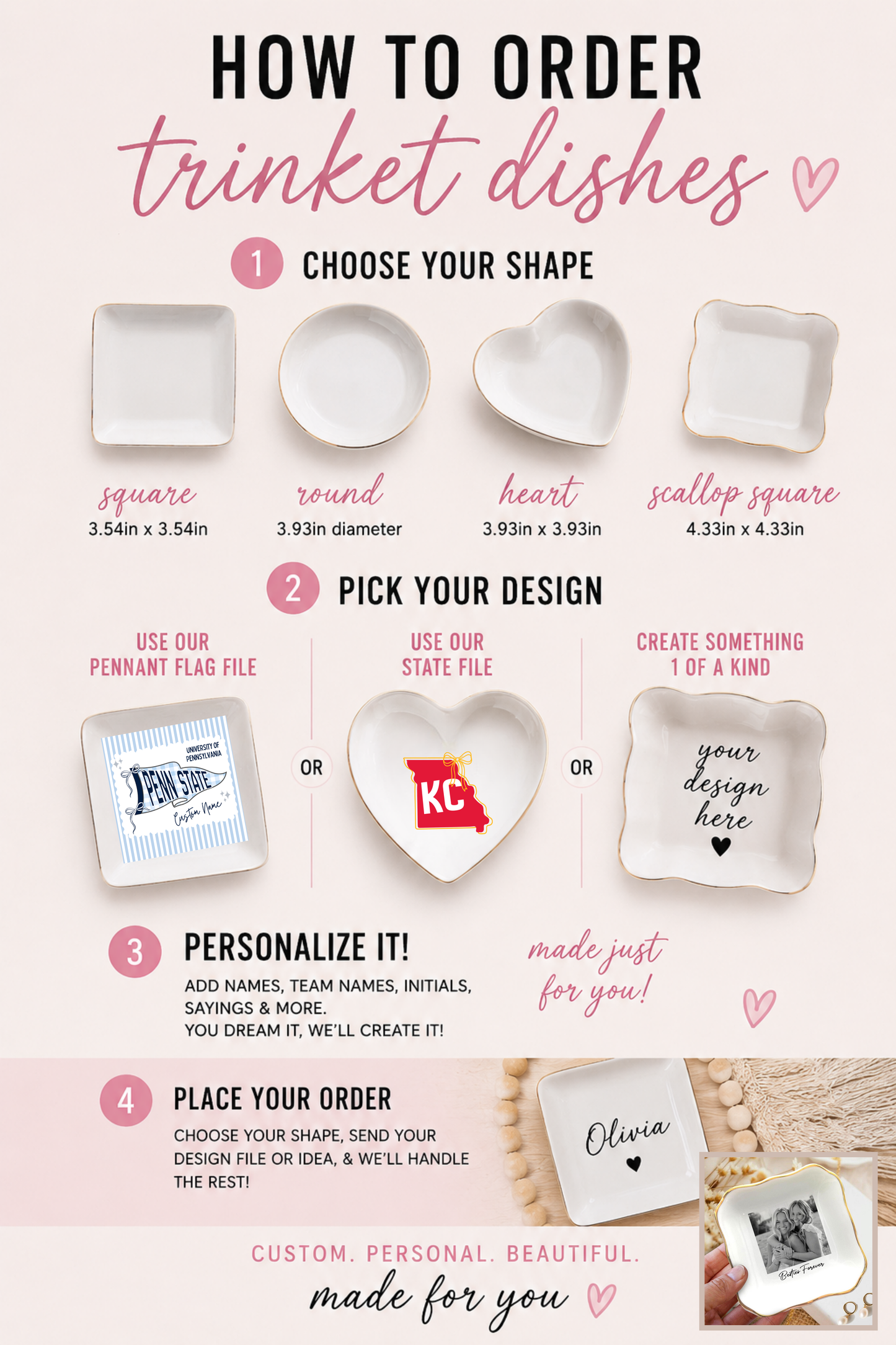 PREORDER: Cherished Moments Photo Trinket Dish (State Design) 7.6.26