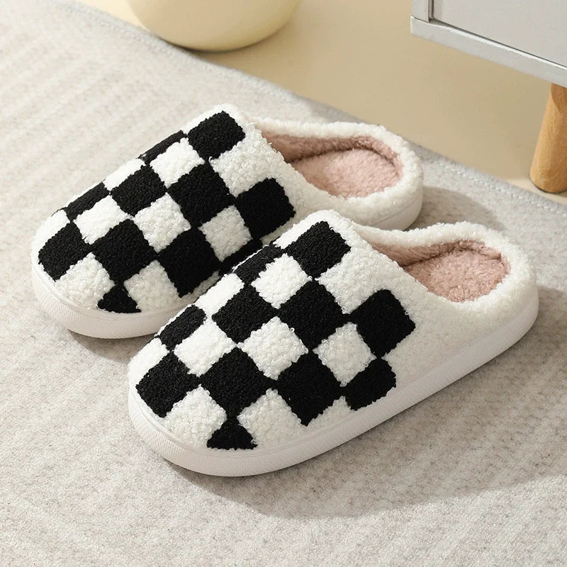 PREORDER: Checkered Cozy Slippers 8.17.26