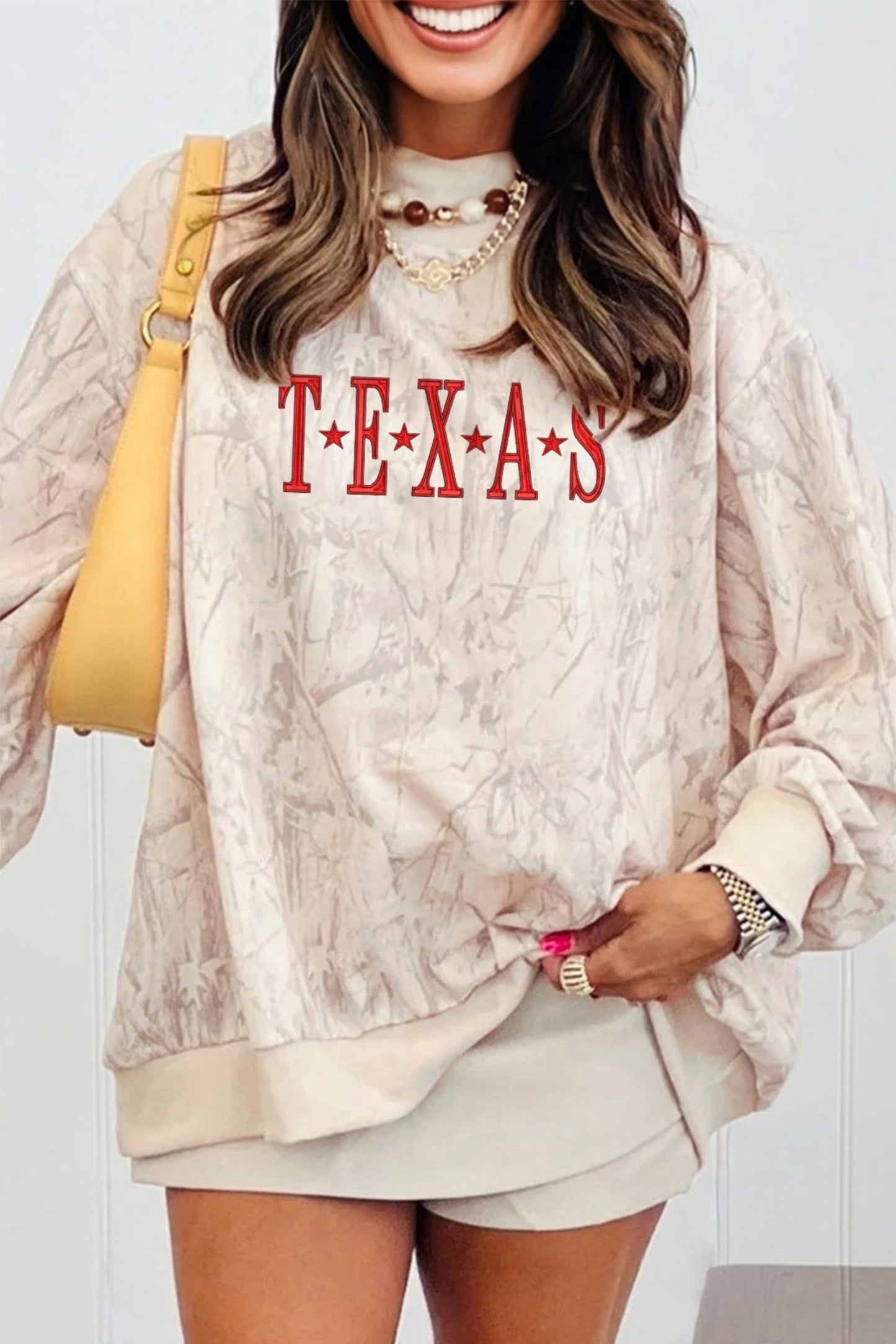 TEXAS Embroidered Camo Sweatshirt RTS