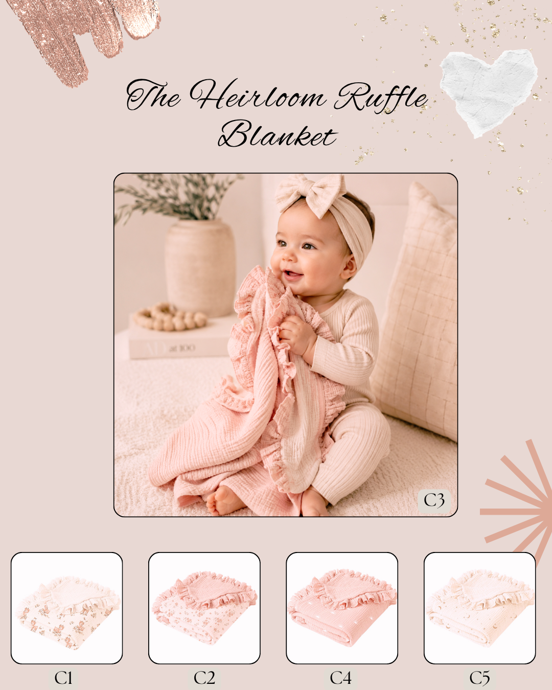 PREORDER: The Heirloom Ruffle Blanket 8.17.26