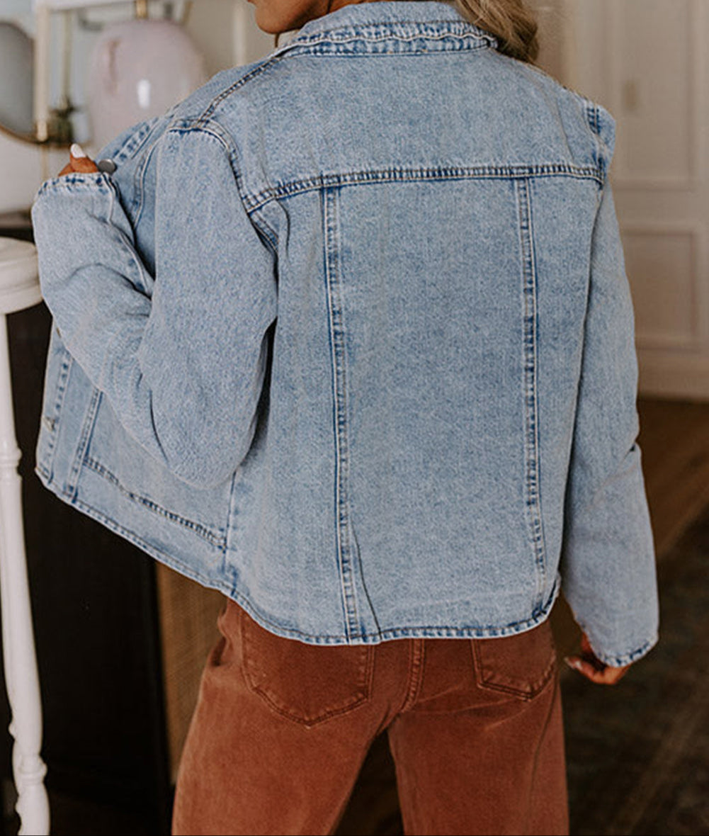 Scallop Pocket Denim Jacket RTS