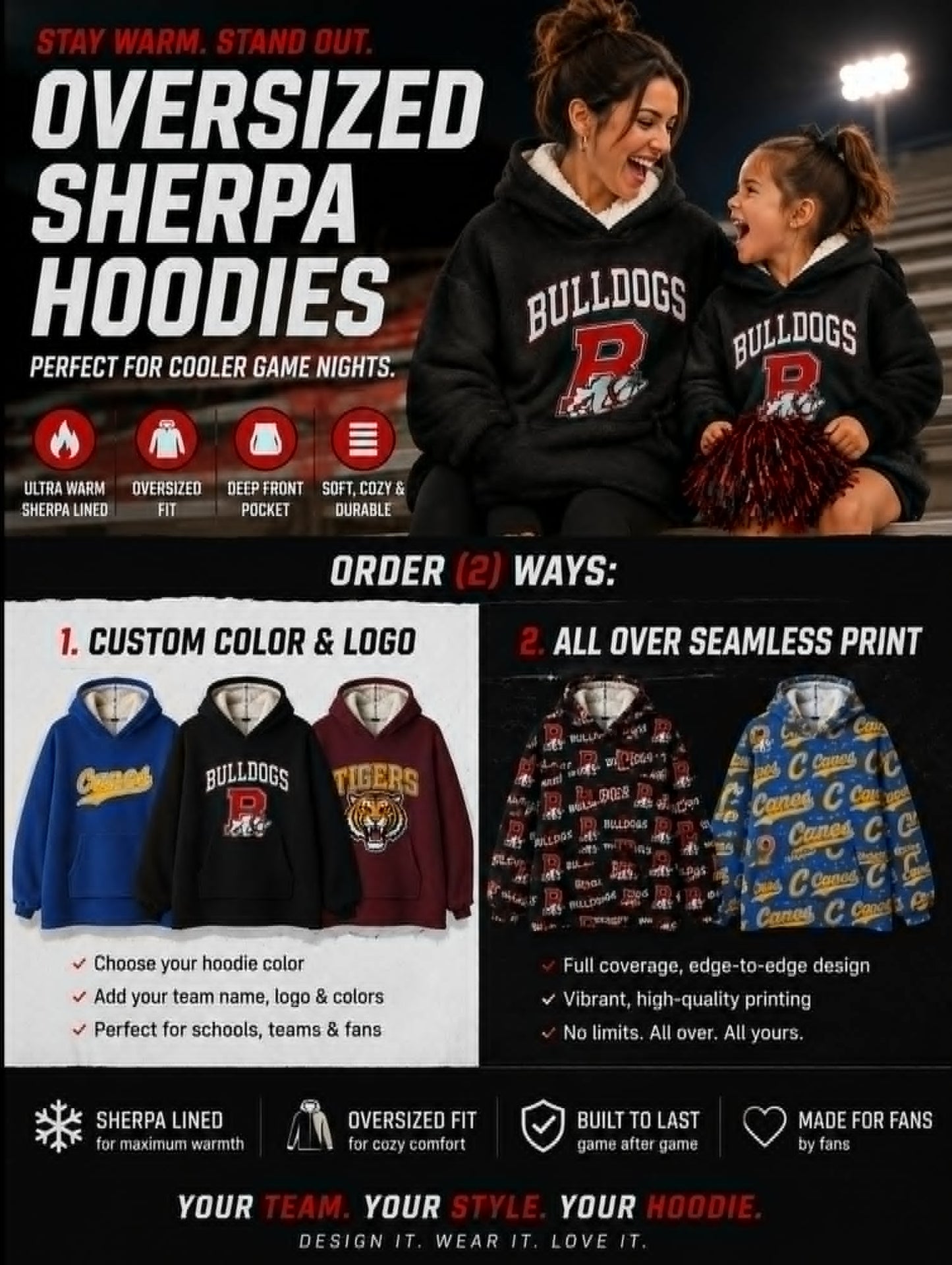 PREORDER: Custom Oversized Sherpa Hoodies RERUN 8.10.26