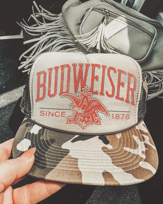 (WS) Budweiser Camo Hat