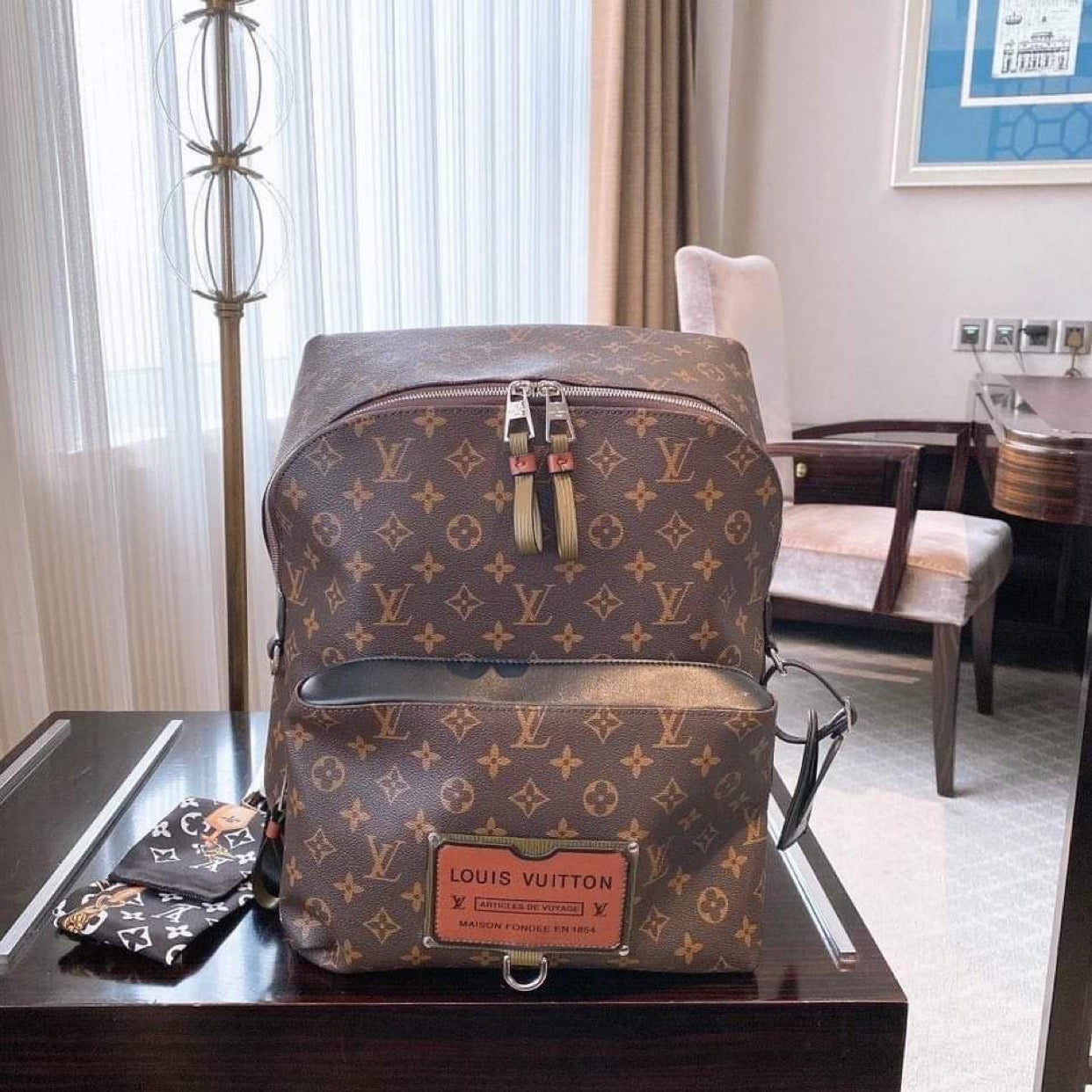 monogram backpack