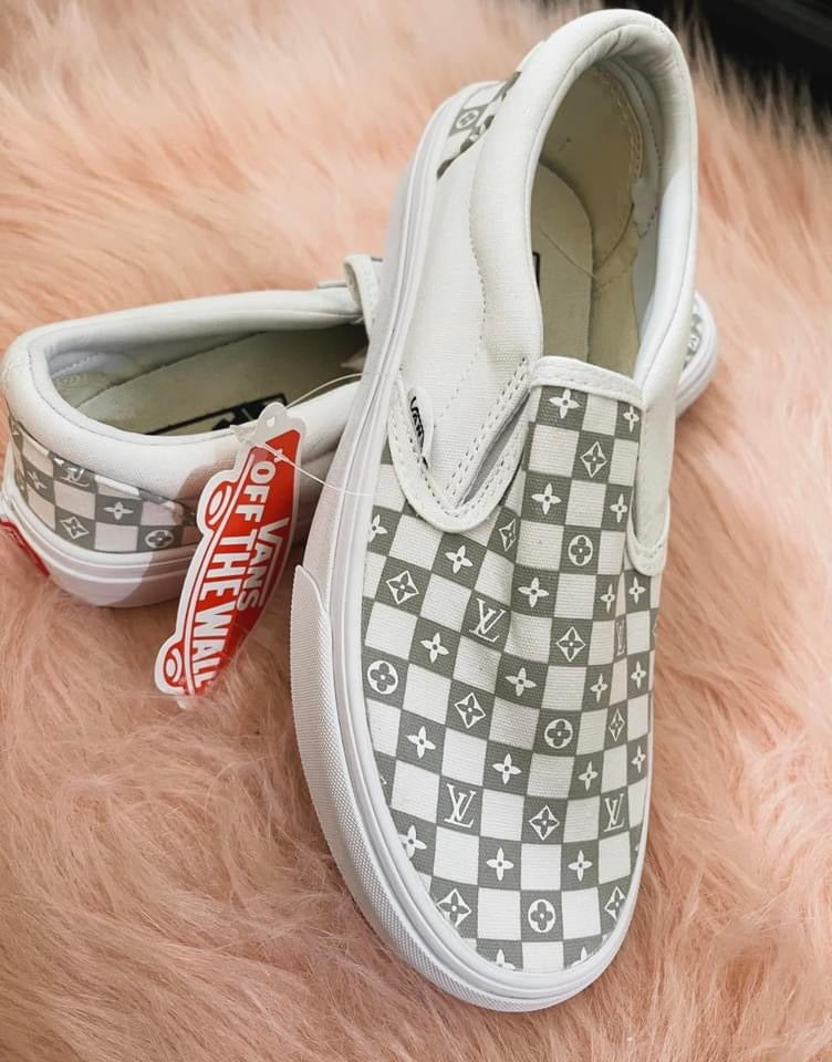 white slip on